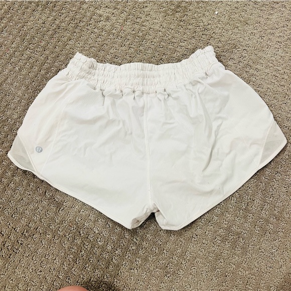 Pants - Lulu Lemon White Hotty Hot High Rise Shorts